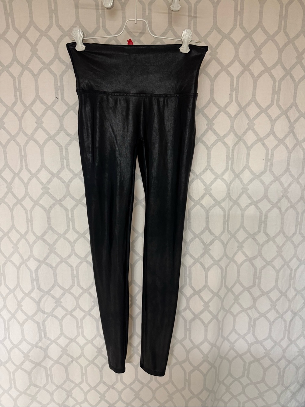 Spanx High-Waist Black Faux Leather Leggings